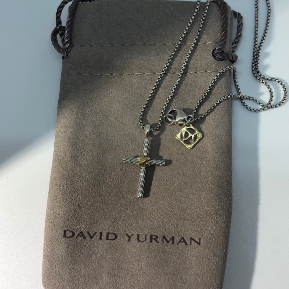 David Yurman Petite X Cross Necklace 